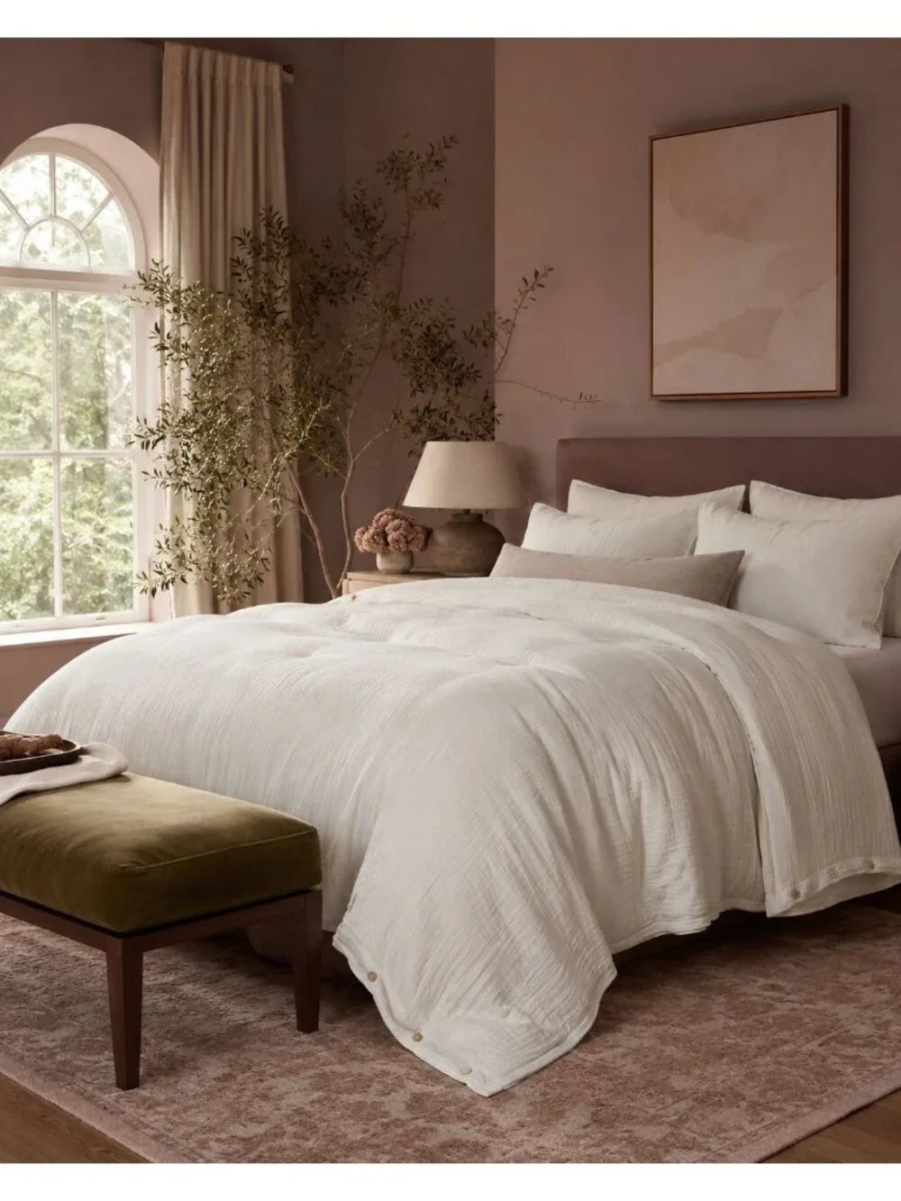 S20 | Quince Organic Airy Gauze Duvet Cover Set King Cal King Undyed NWOT